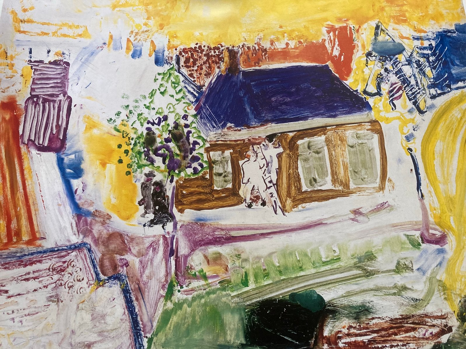 Koppermaandagprent Twee huisschilders en Twee oude vrouwtjes, Antiek en Kunst, Kunst | Litho's en Zeefdrukken, Ophalen, Offsetdruk