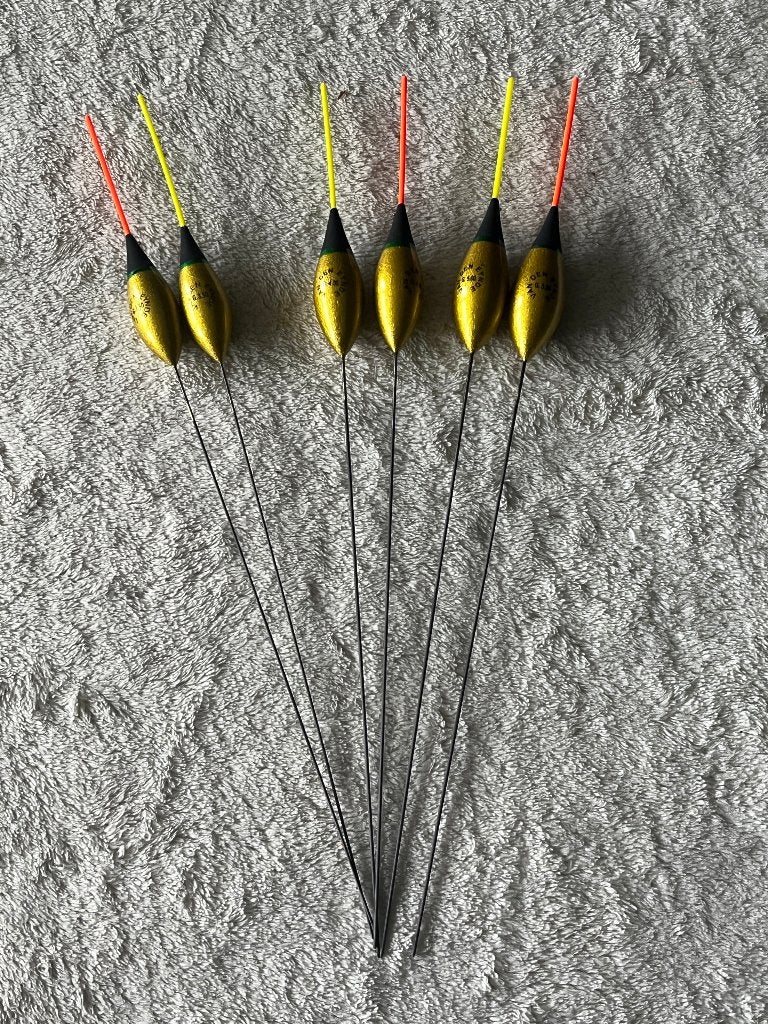adv 221 / NIEUW serie 6 dobbers TUBERTINI, Ophalen of Verzenden, Nieuw, Dobber of Lood