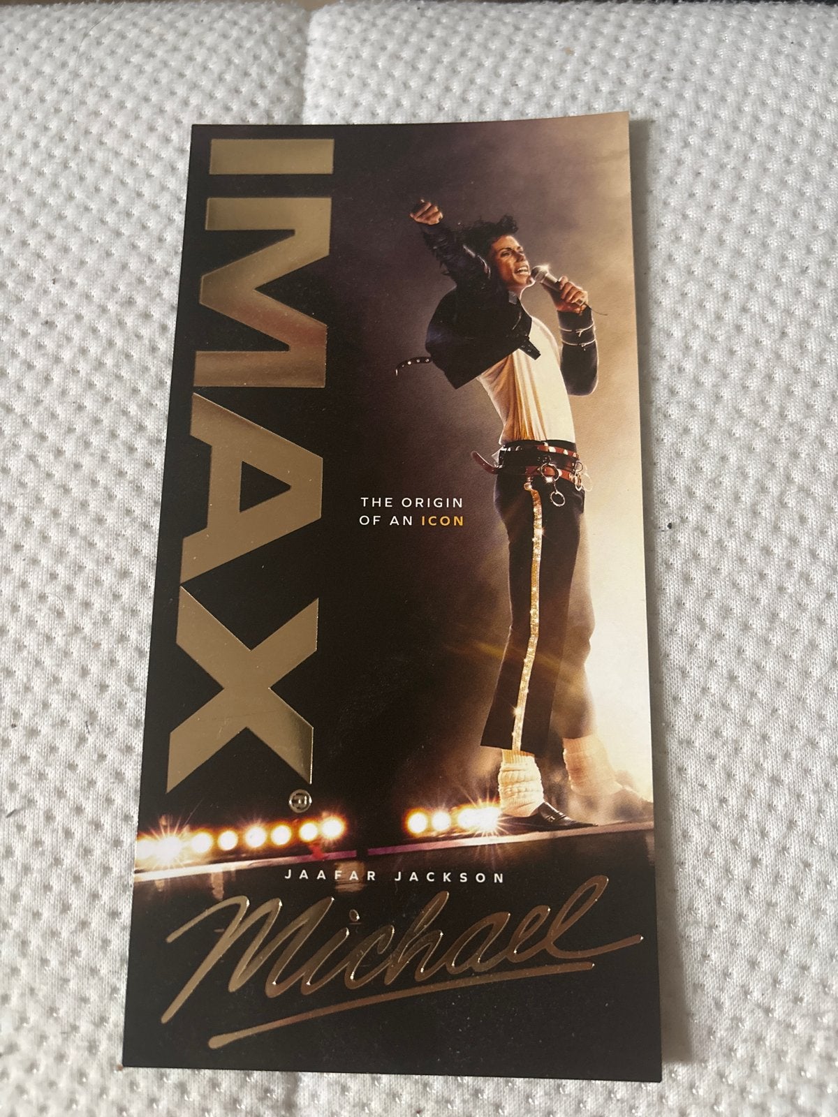Michael Jackson Premiere Ticket, Eén persoon, Bestemd voor IMAX, Vrijkaartje specifieke film