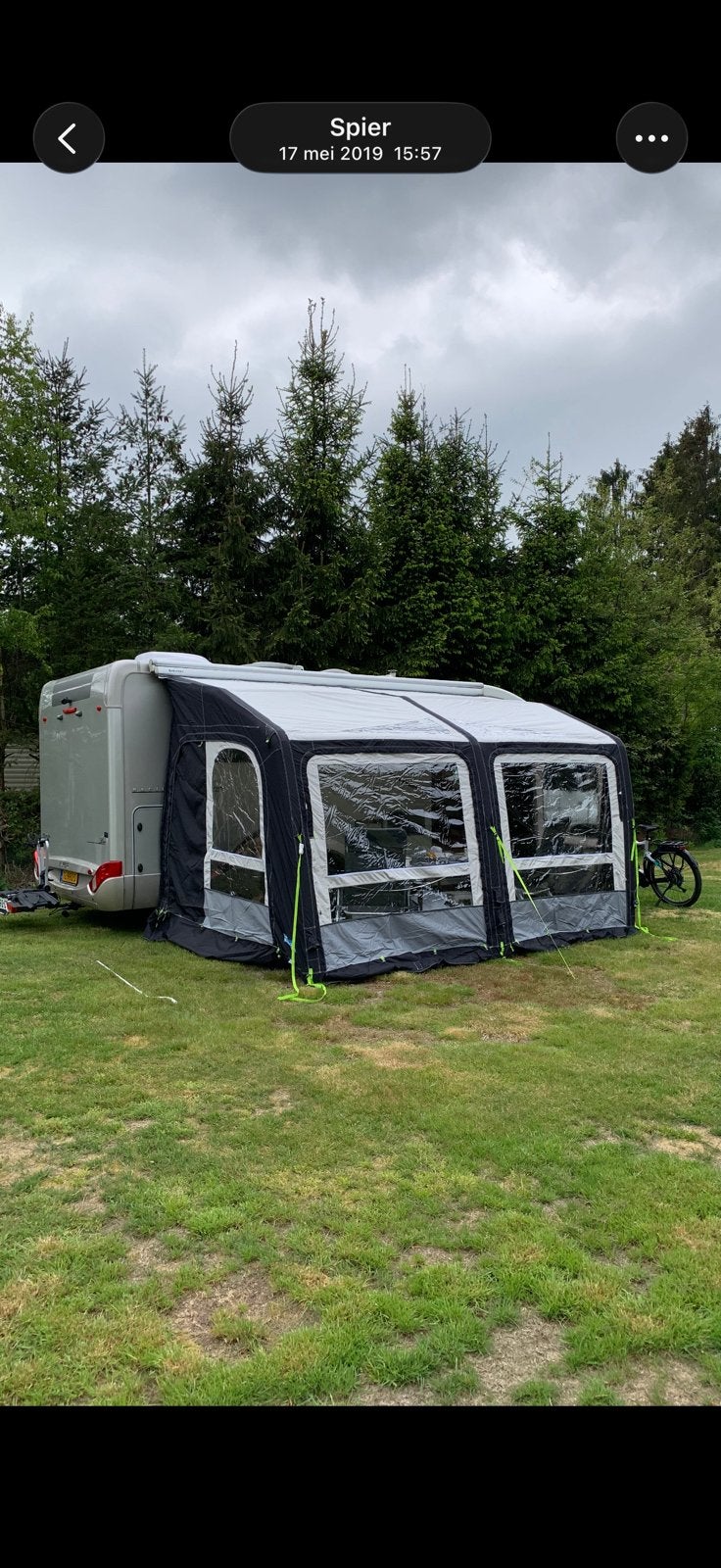 Kampa rally air pro 390 camper voortent, Ophalen, Zo goed als nieuw