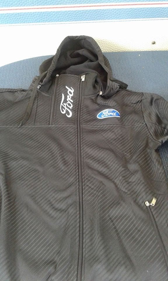 Sportief Ford jack / vest. Met capuchon., Maat 48/50 (M), Zwart, Nieuw, Ophalen of Verzenden