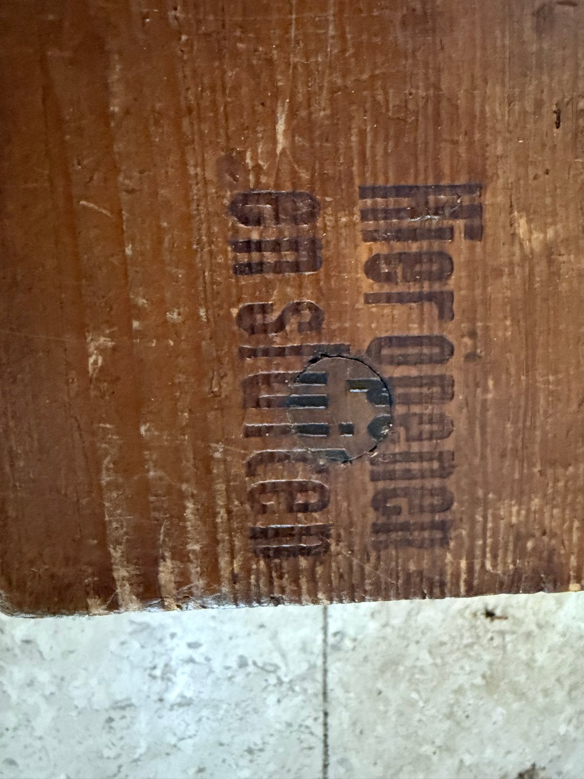 Antieke houten sigaren plank - H.D. Ficus Eindhoven, Antiek en Kunst, Ophalen of Verzenden