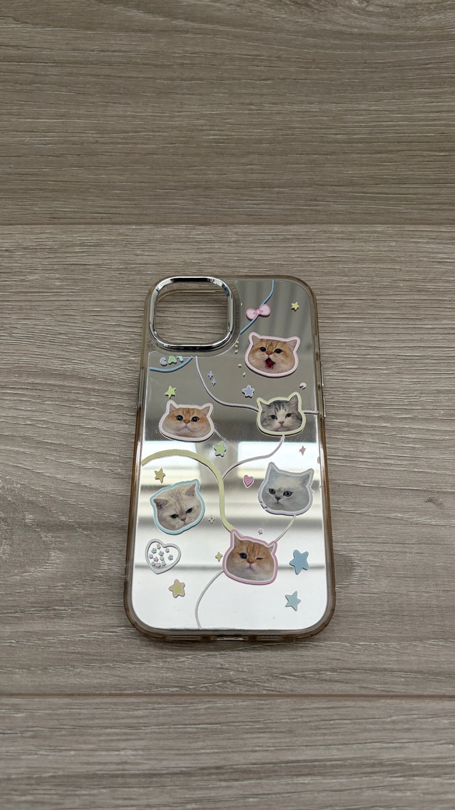 Leuk iPhone 15 hoesje met katten design, Telecommunicatie, Kunststof, IPhone 15, Verzenden, Overige merken