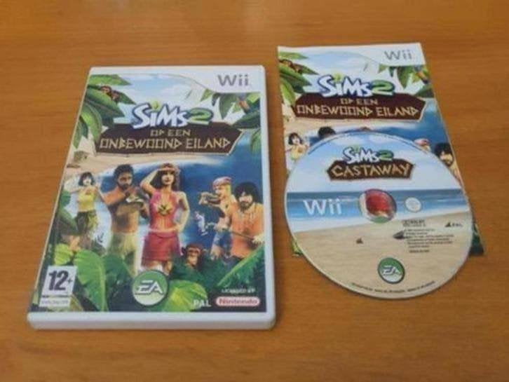 WII | De Sims 2 op een Onbewoond Eiland, Gebruikt, 1 speler, Ophalen of Verzenden, Vanaf 12 jaar
