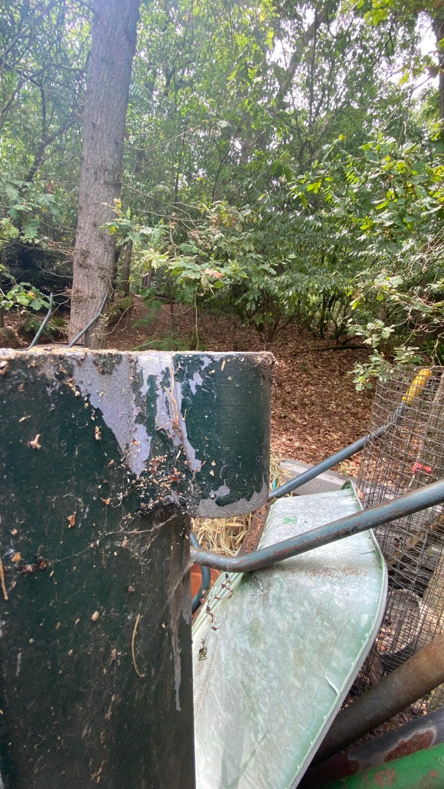 Zware gegalviniseerde poort, Tuin en Terras, Ophalen, Gebruikt, 100 tot 150 cm, IJzer