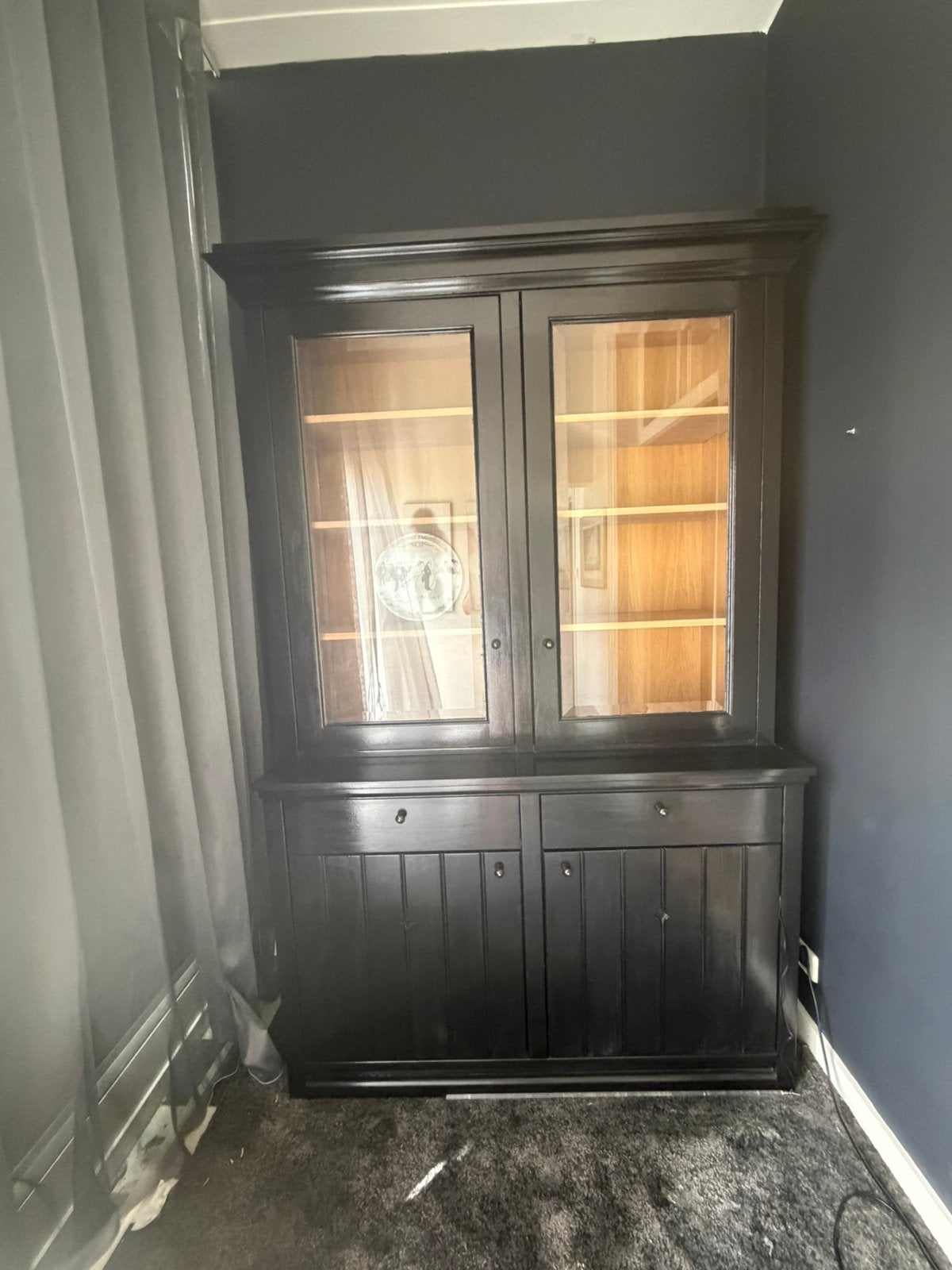Eiken massief houten buffet kast  prachtige zware kwaliteit, Ophalen, Zo goed als nieuw, Overige materialen