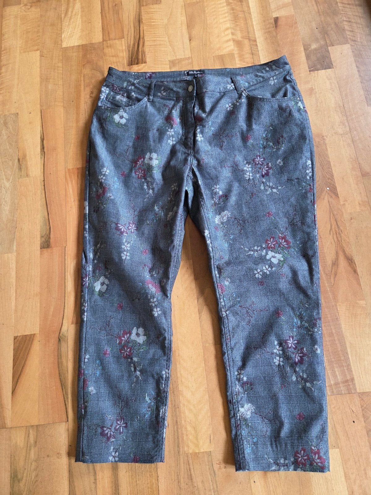 Dunne broek dames van Ulla Popken maat 50, Zwart, Maat 46/48 (XL) of groter, Nieuw, Ulla Popken