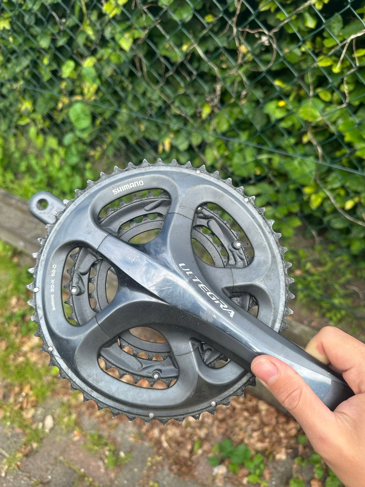 Shimano Ultegra FC-6700/6703 Crankstel 52-39-30T, Crankstel of Pedalen, Gebruikt, Ophalen of Verzenden, Aluminium