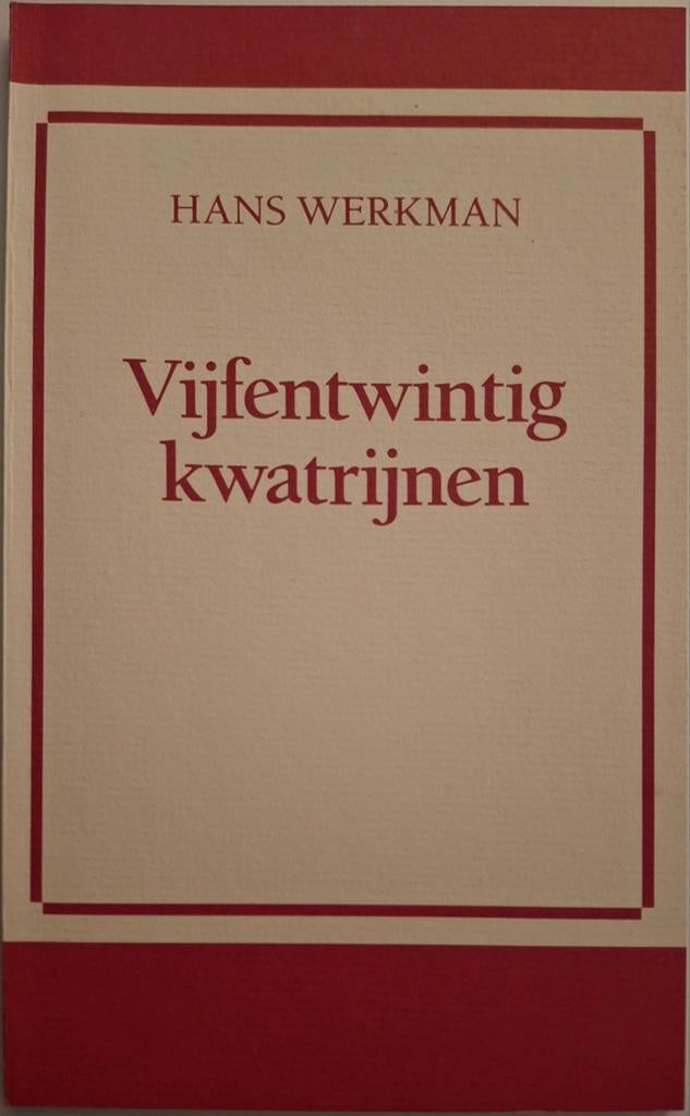 Hans Werkman (1989) - Vijfentwintig kwatrijnen, Boeken, Ophalen of Verzenden, Zo goed als nieuw, Hans Werkman, Eén auteur