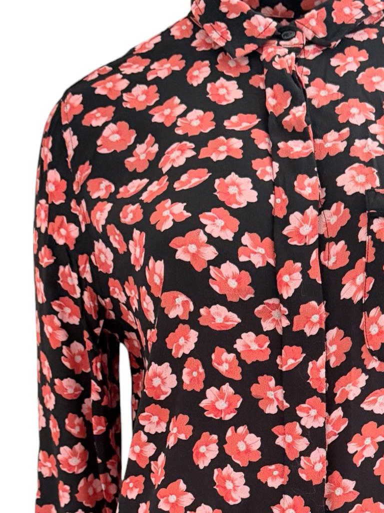 Ganni blouse S, Zwart, Ophalen of Verzenden, Zo goed als nieuw