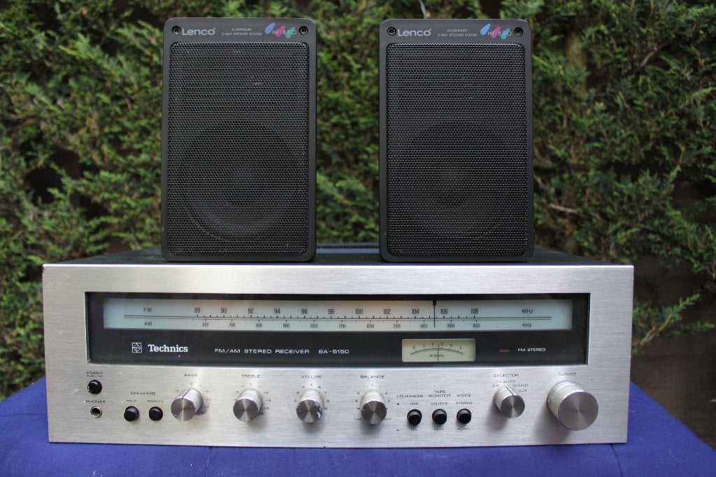 VERSTERKER-tuner TECHNICS SA-5150 incl HiFi-boxen 200W, Verzenden, Gebruikt, Technics