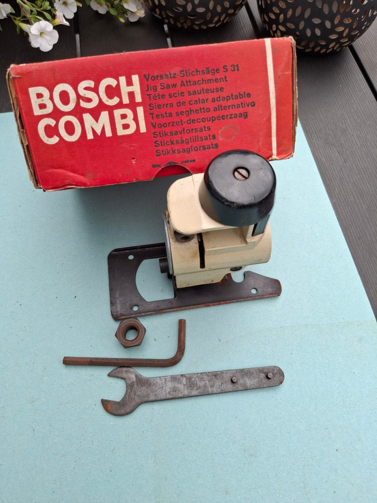 Bosch Combi Voorzet-decoupeerzaag S 31 - Vintage, Minder dan 30 mm, Gebruikt, Decoupeerzaag, Ophalen of Verzenden