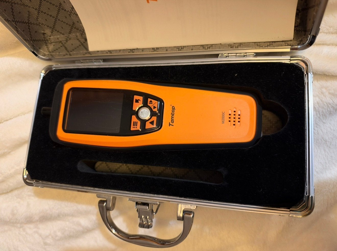 Luchtkwaliteitsmeter CO2-deeltjes PM2.5 PM10 thuisgebruik, Ophalen of Verzenden, Zo goed als nieuw