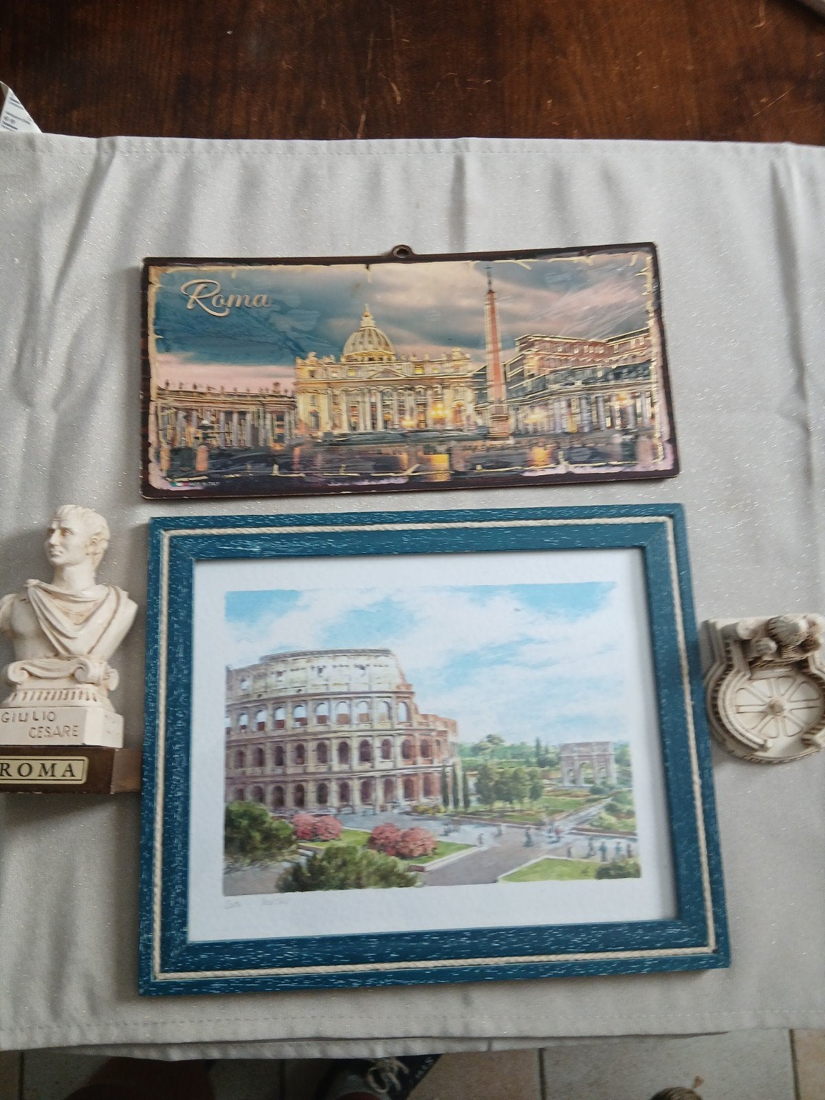 Romeinse souvenirs: Colosseum, Vaticaan en Julius Caesar, Antiek en Kunst, Ophalen of Verzenden