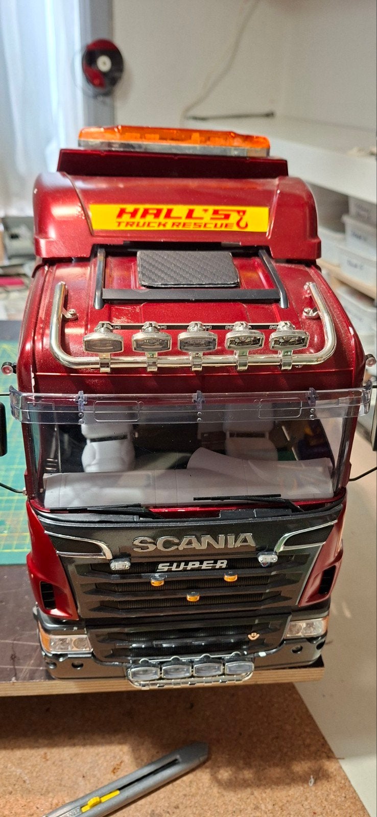Tamiya Scania towtruck, Elektro, Schaal 1:14, Nieuw, Ophalen of Verzenden