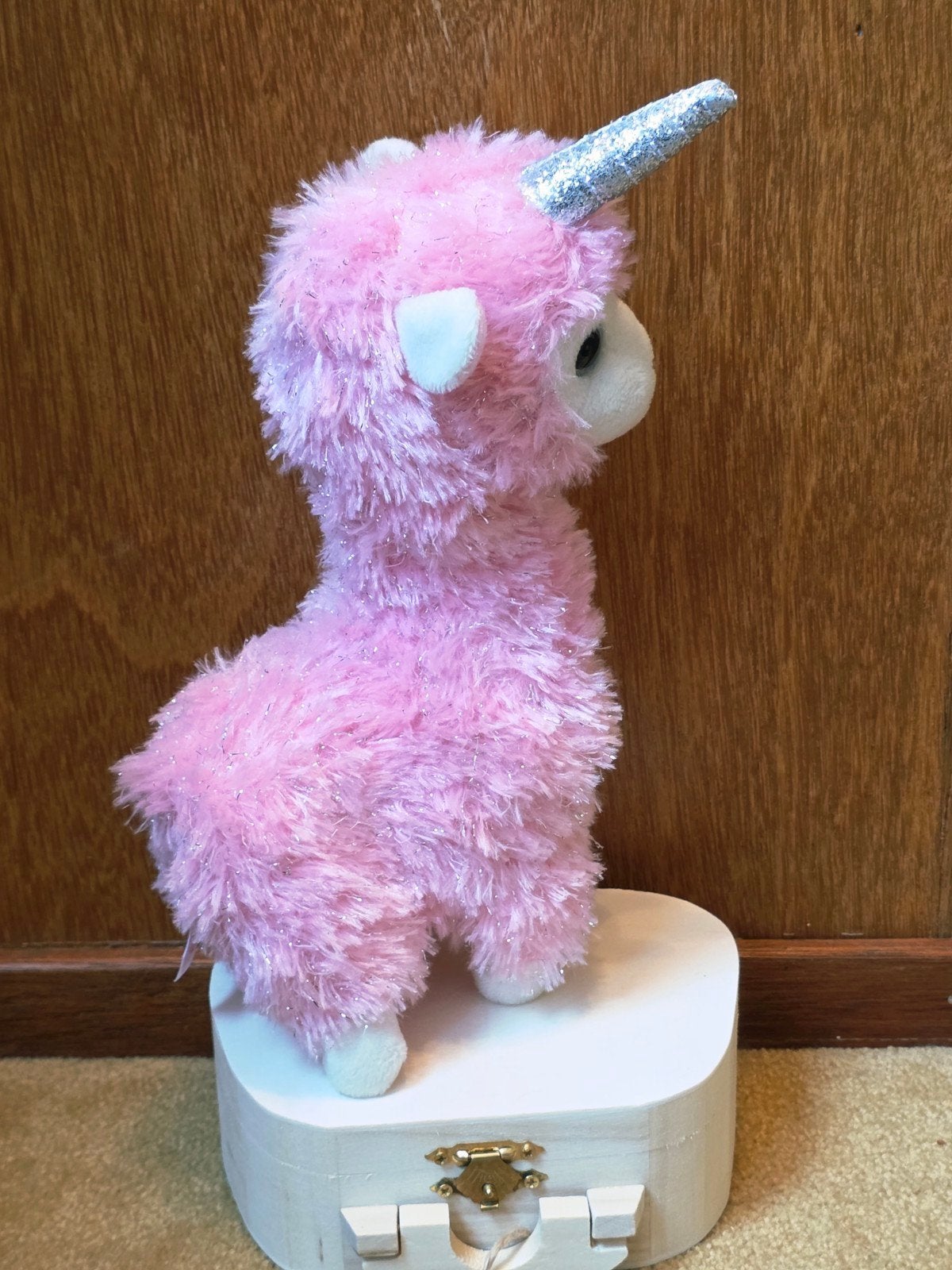 Lana roze knuffel Ty Lama met eenhoorn, Kinderen en Baby's, Speelgoed | Knuffels en Pluche, Overige karakters, Overige typen, Ophalen of Verzenden
