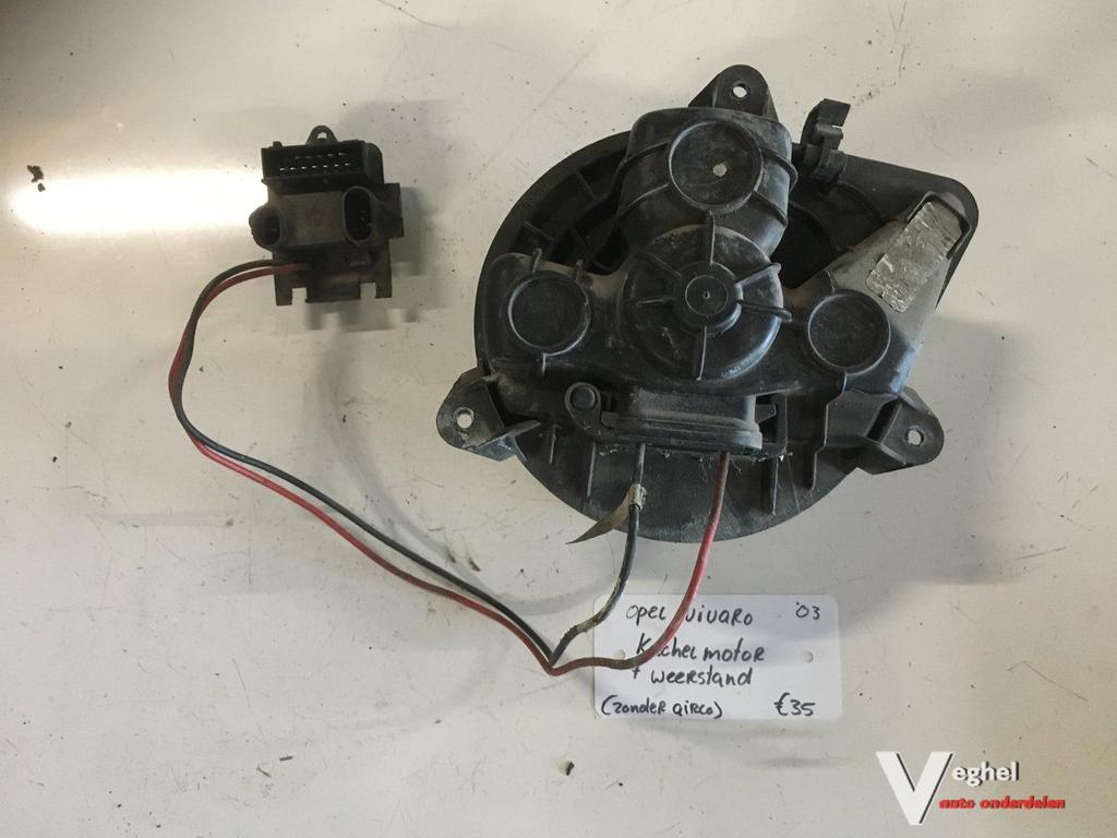 Opel Vivaro 2003 1.9diesel Kachelmotor + weerstand, Auto-onderdelen, Gebruikt, -, -, Ophalen of Verzenden
