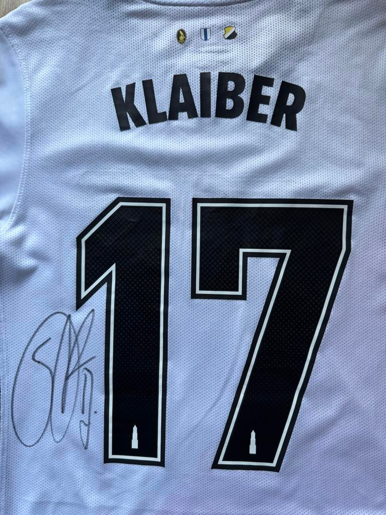 Voetbalshirt FC Utrecht met handtekening gesigneerd Klaiber, Ophalen of Verzenden, Zo goed als nieuw, Shirt