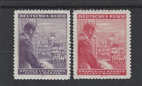 Historie Duitse Rijk, postzegels 54e verjaardag Adolf Hitler, Verzenden, Overige soorten, Duitsland, Overige typen