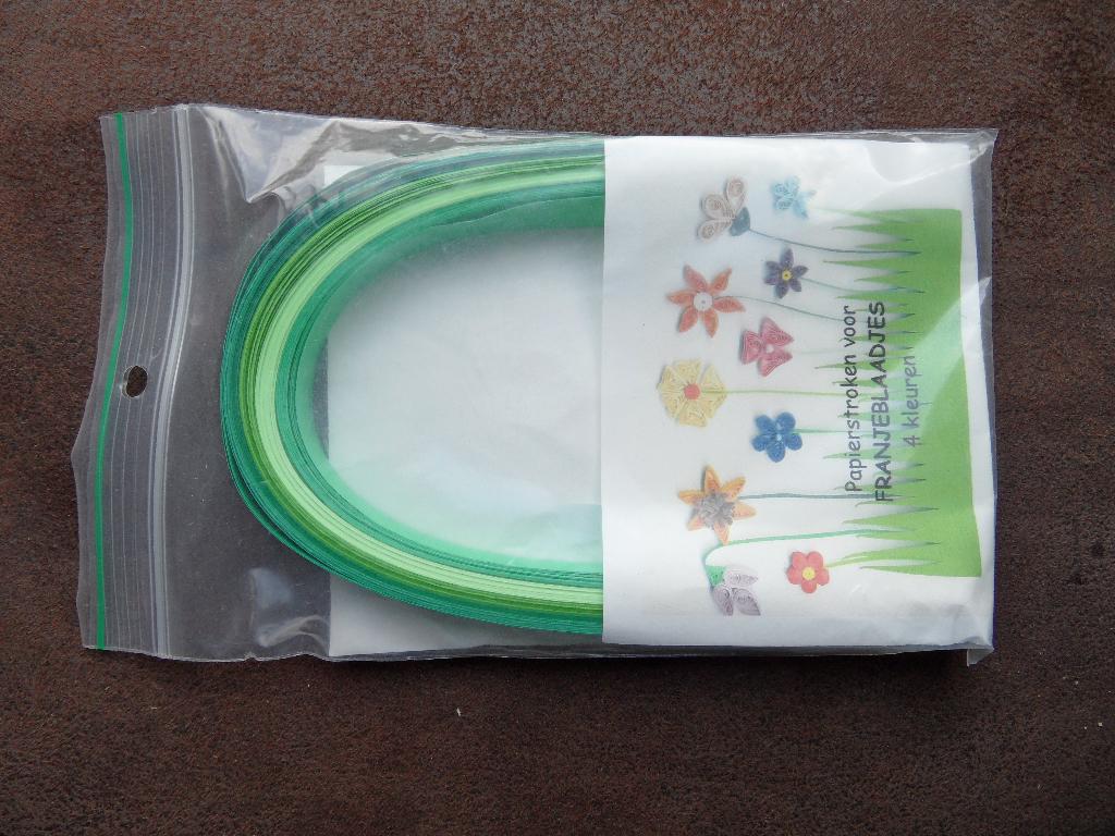 Quilling paper – papierfiligraanstroken 10mm groen assorti, Groen, Nieuw, Ophalen of Verzenden, Papier of Karton