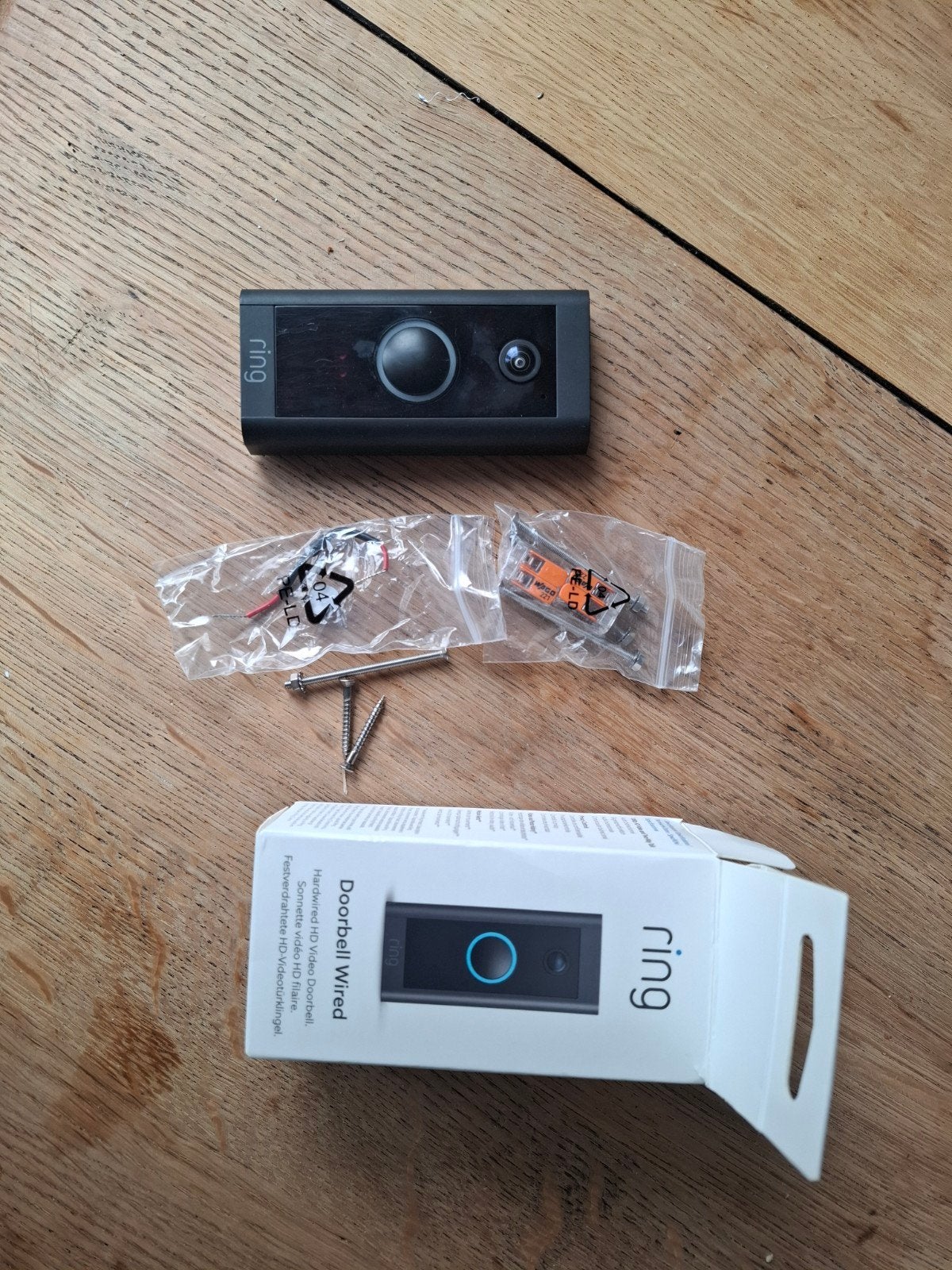 ring deurbel wired, Ophalen of Verzenden, Ingebouwde camera, Zo goed als nieuw, Bedraad
