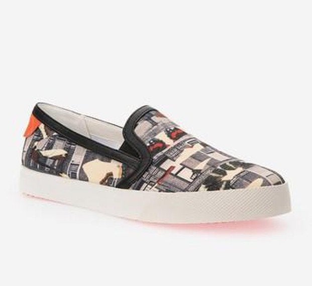 Geox instappers schoenen D Prudence B print canvas maat 39, Geox, Instappers, Nieuw, Ophalen of Verzenden
