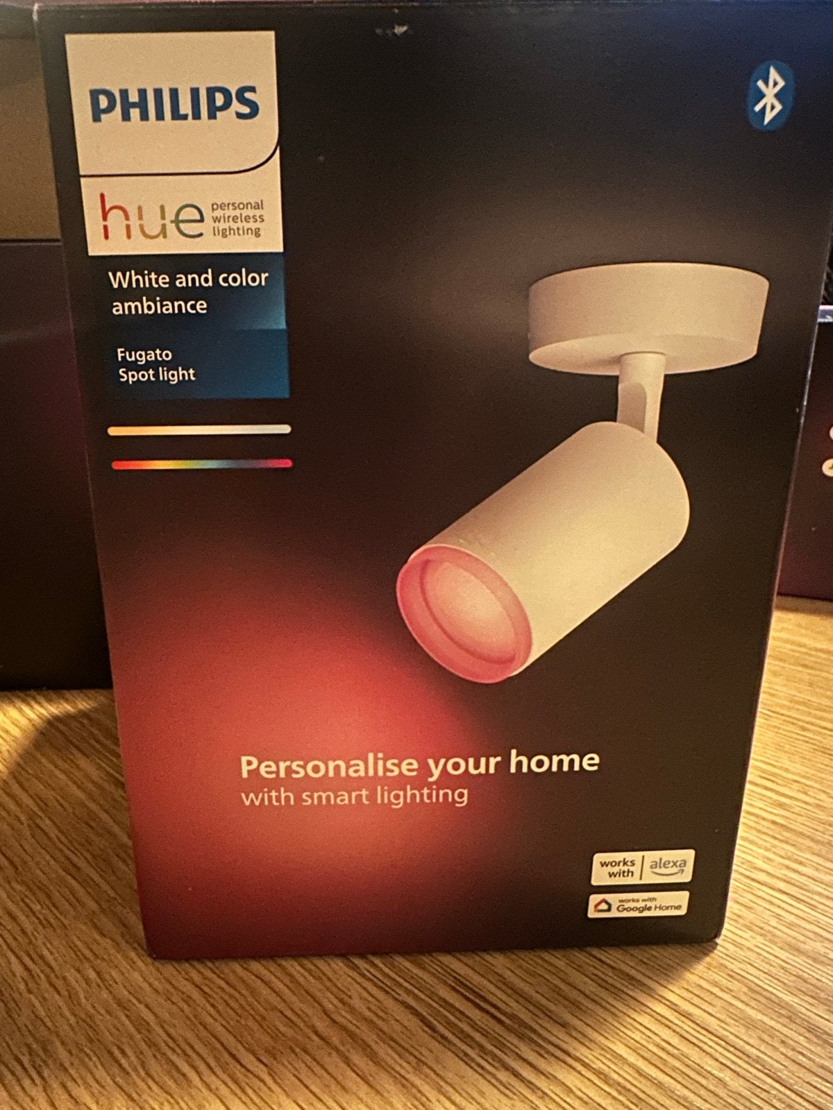 Philips Hue Fugato Opbouwspot White and Color Ambiance, Metaal of Aluminium, Nieuw, Ophalen of Verzenden, Led
