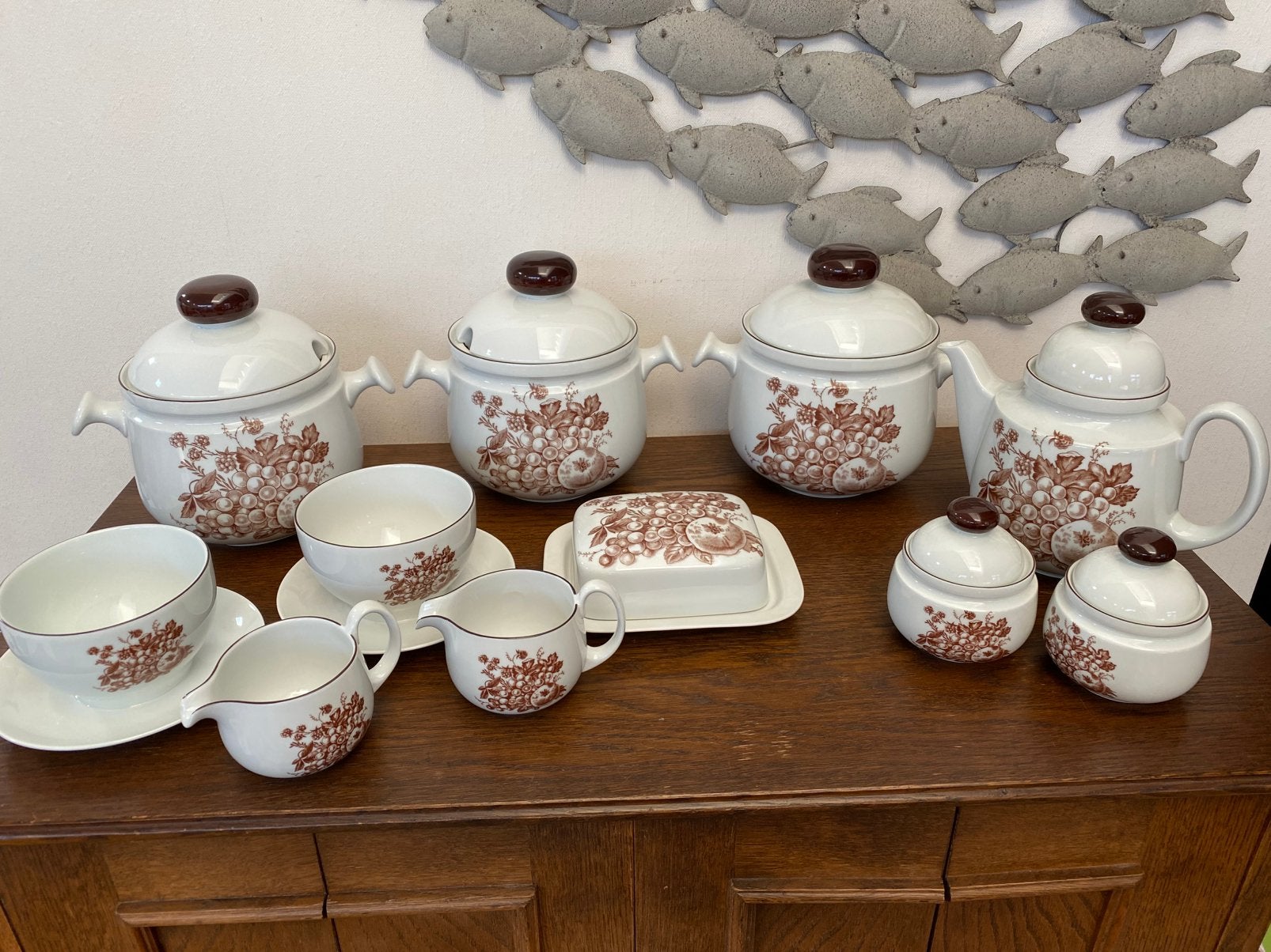 Prachtig vintage Scherzer Porselein servies, Ophalen of Verzenden