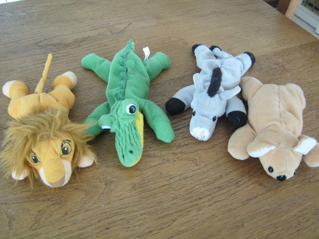 Knuffel leeuw, krokodil, muis, paard en muis, Albert Heijn, Overige typen, Ophalen of Verzenden, Zo goed als nieuw