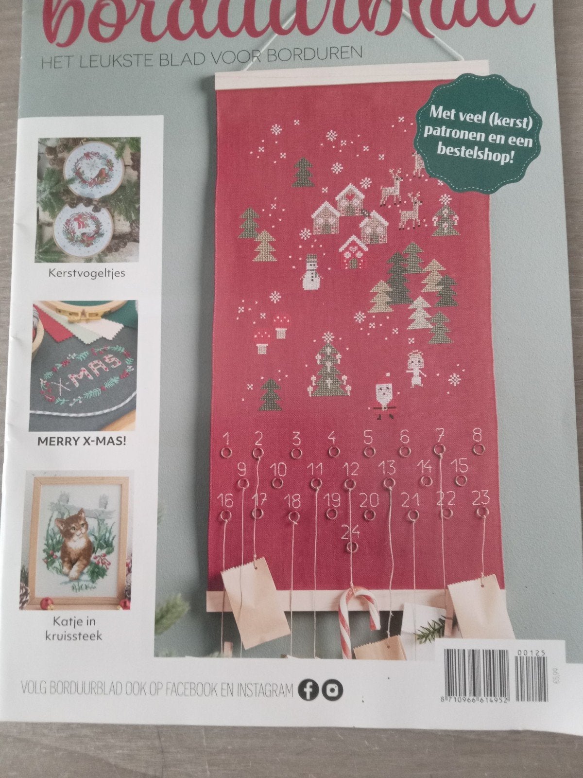 Borduurblad: Het Leukste Blad voor Borduren - Kersteditie, Ophalen of Verzenden, Nieuw, Patroon