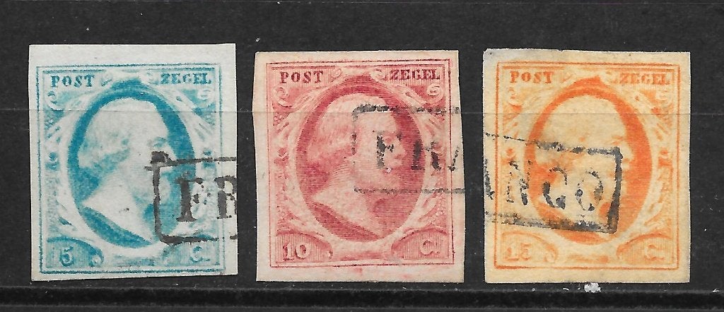 Nvph 1-3 gebruikt cw 240,00 G, Postzegels en Munten, Postzegels | Nederlands-Indië en Nieuw-Guinea, Ophalen of Verzenden