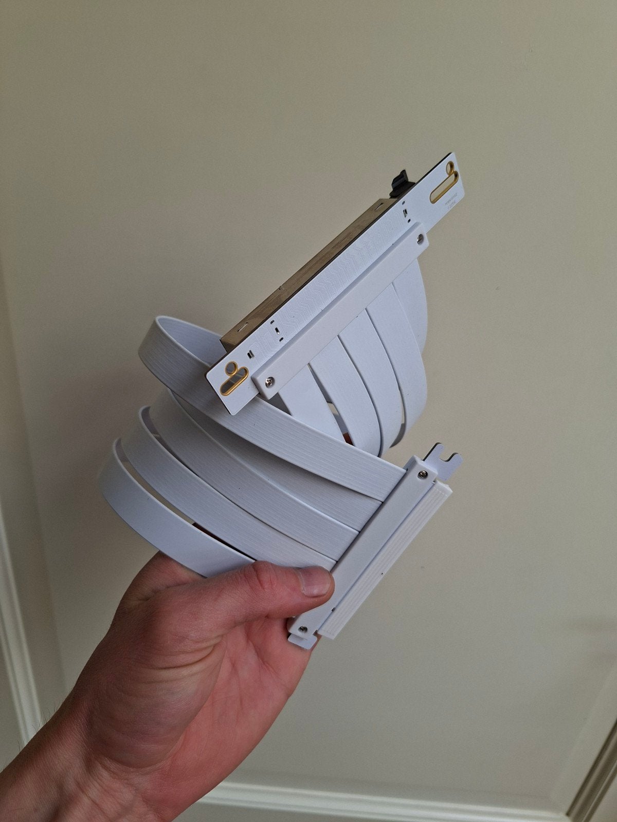 Witte PCIe 4.0 x16 Riser Kabel, Computers en Software, Pc- en Netwerkkabels, Zo goed als nieuw, Ophalen of Verzenden