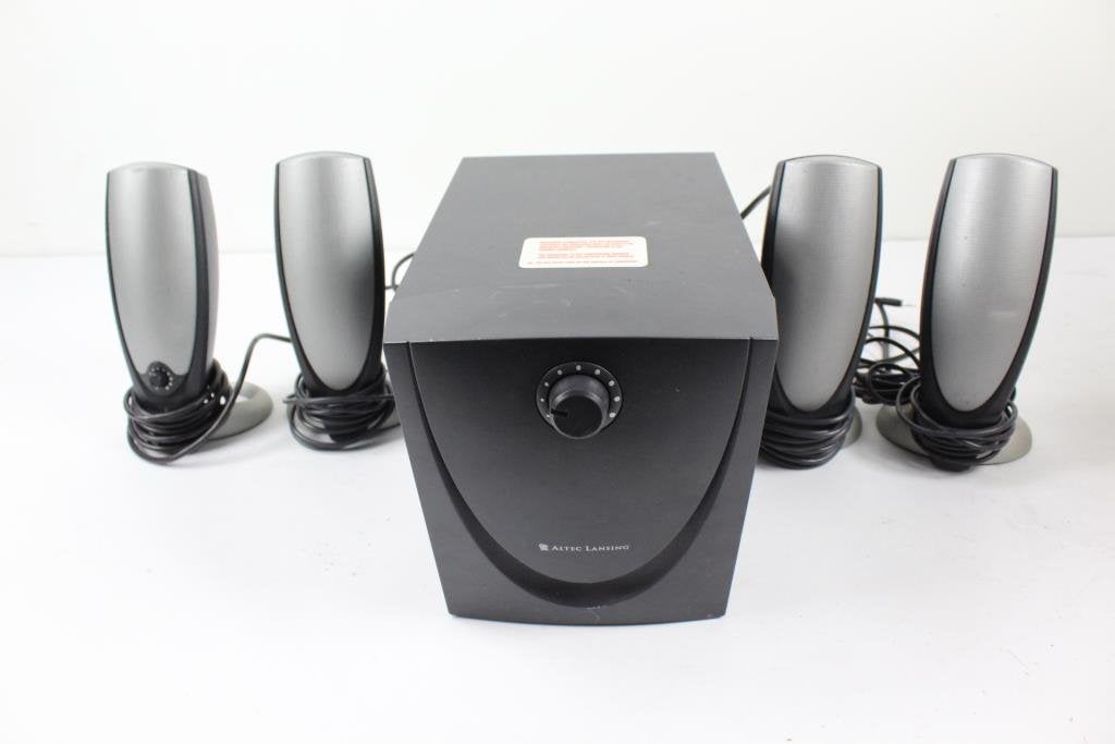 Complete Altec Lansing surround sound speakerset voor PC., Ophalen, Zo goed als nieuw, Audiokanaal 4.1