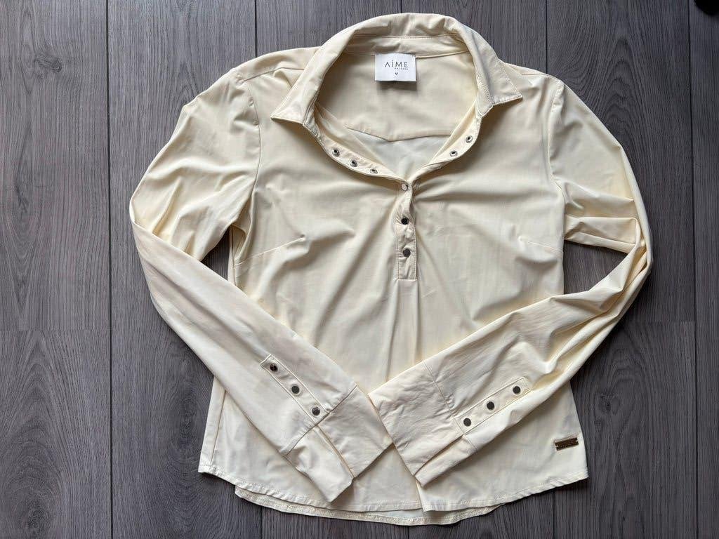 aime blouse maat M, Ophalen of Verzenden, Gedragen, Maat 38/40 (M), Beige