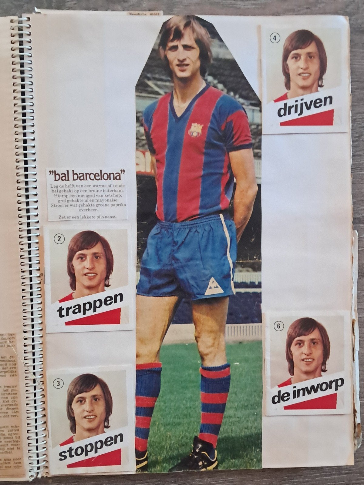 Plakboek Johan Cruijff, Verzamelen, Ophalen of Verzenden, Zo goed als nieuw, Ajax, Boek of Tijdschrift