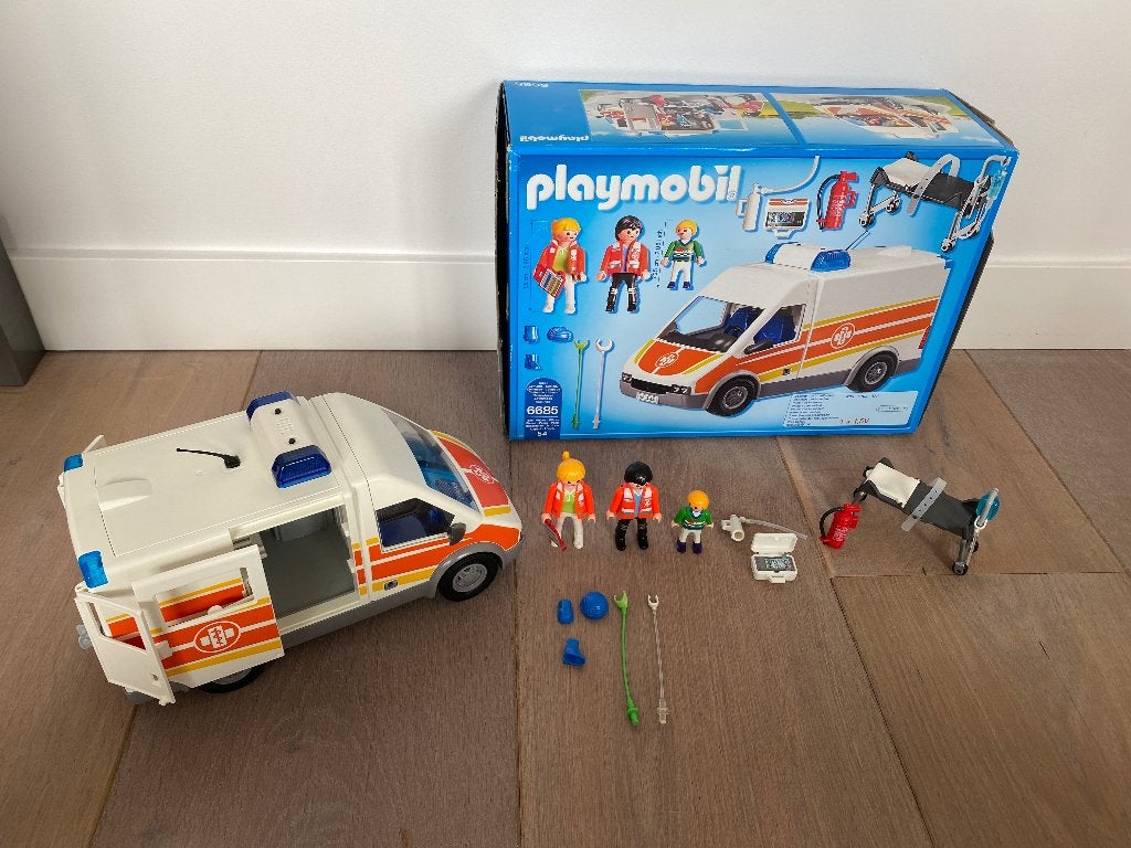 Playmobil ambulance, Complete set, Voertuig, Ophalen of Verzenden, Zo goed als nieuw