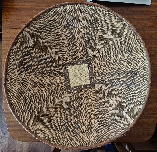 Tonga Binga mand Zimbabwe Afrika diam. ca. 60 cm, Antiek en Kunst, Kunst | Niet-Westerse kunst, Ophalen, Overige typen, Handgemaakt