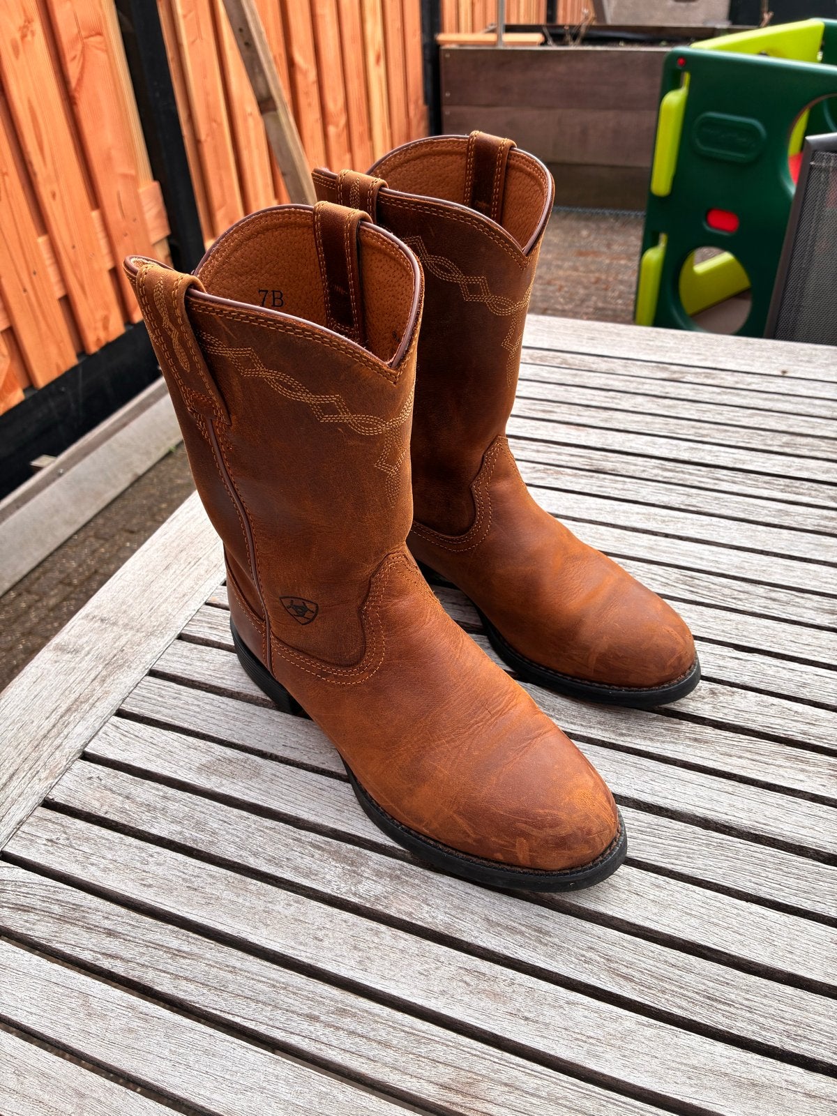 Ariat Heritage Roper boots - Zo goed als nieuw - Maat 37.5, Ophalen of Verzenden, Zo goed als nieuw, Bruin, Hoge laarzen