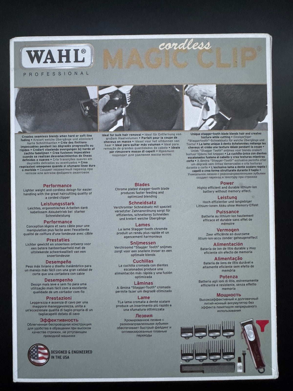 Wahl Magic Clip Cordless tondeuse - Zo goed als nieuw, Ophalen of Verzenden, Zo goed als nieuw, Scheren en Epileren