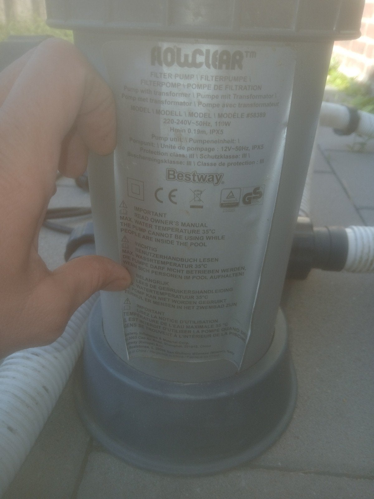Bestway Filterpomp, Ophalen of Verzenden, Gebruikt, Filter