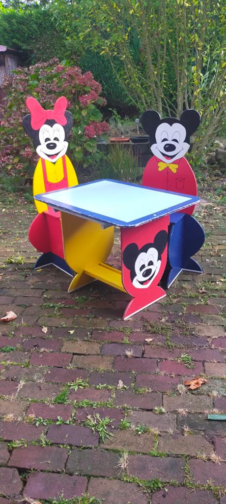 Disney Mickey & Minnie Mouse kinderzitje met tafel, Ophalen of Verzenden