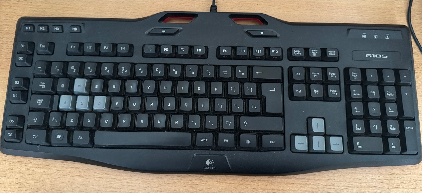 Logitech G105 Gaming Toetsenbord - Qwerty, Computers en Software, Gebruikt, Gaming toetsenbord, Ophalen of Verzenden, Qwerty
