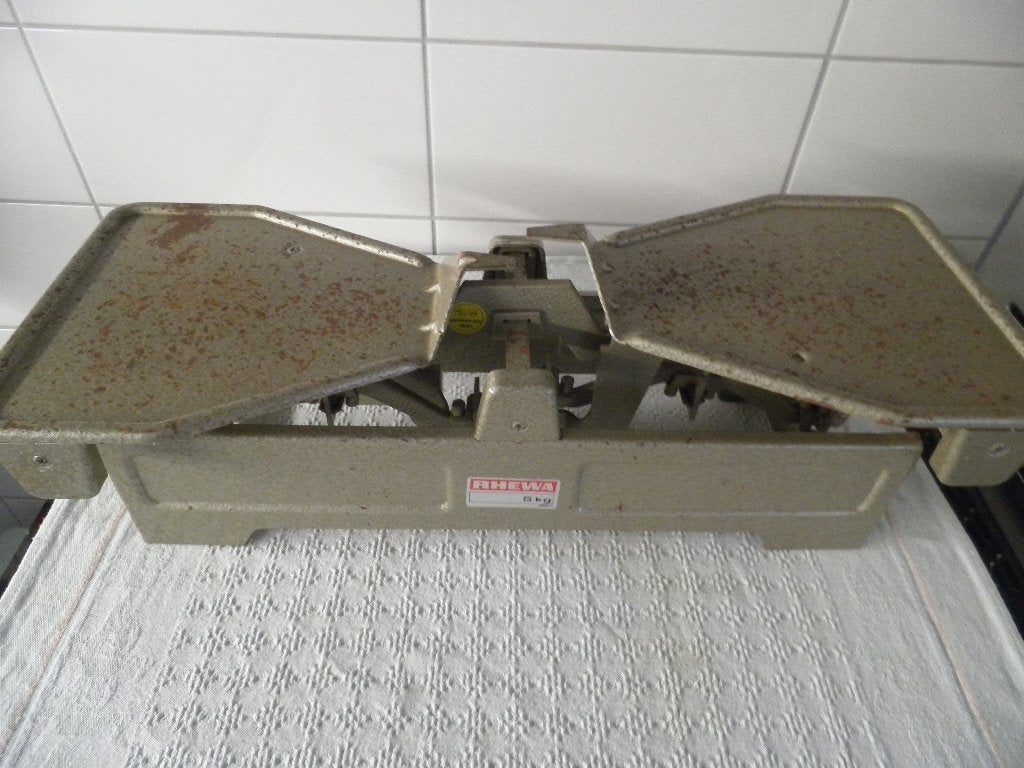 Brocante gietijzeren weegschaal., Ophalen of Verzenden
