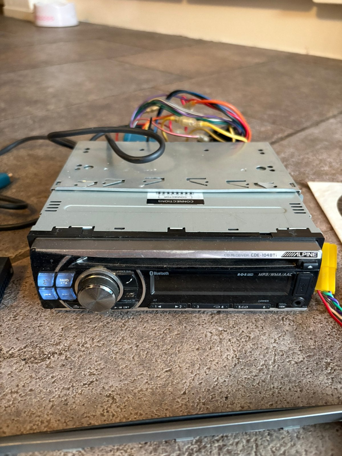 Alpine autoradio, Auto diversen, Autoradio's, Ophalen of Verzenden, Gebruikt