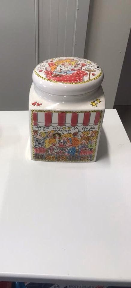 Blond Amsterdam grote koekjes pot als nieuw, Ophalen, Zo goed als nieuw, Aardewerk, Overige typen