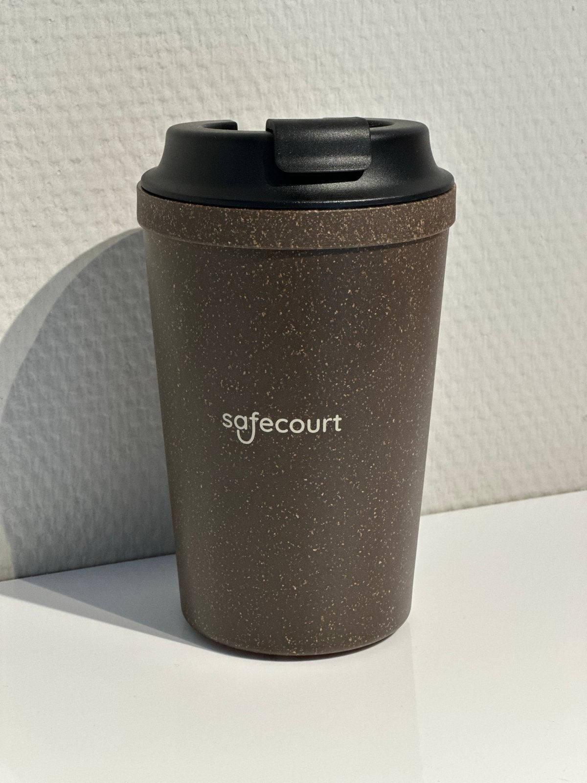 SafeCourt coffee to go cup - lekvrij en met vacuumknop, Overige typen, Kunststof, Ophalen of Verzenden, Zo goed als nieuw