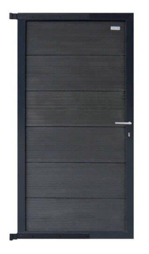 Poort composiet incl hang en sluitwerk en slot, Ophalen of Verzenden, Nieuw, Hout