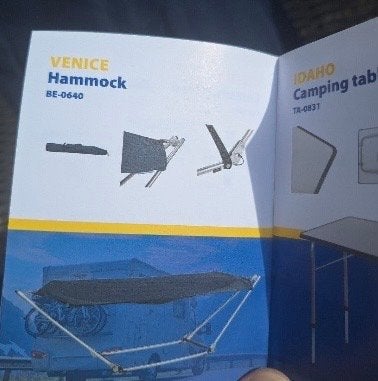 Venice Hangmat - inklapbare  Camping Hangmat, Ophalen of Verzenden, Gebruikt, Overige