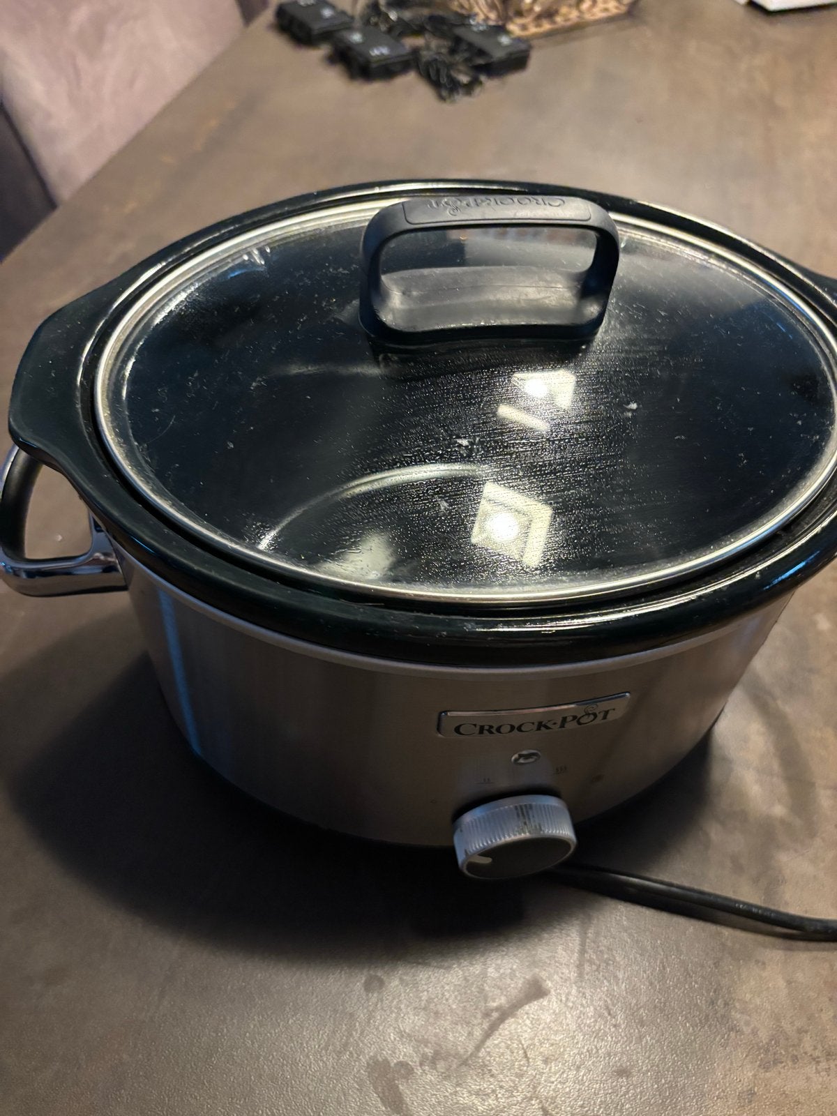 Crock-Pot Slowcooker - Zilver/Zwart - Gebruikt, Ophalen, Gebruikt