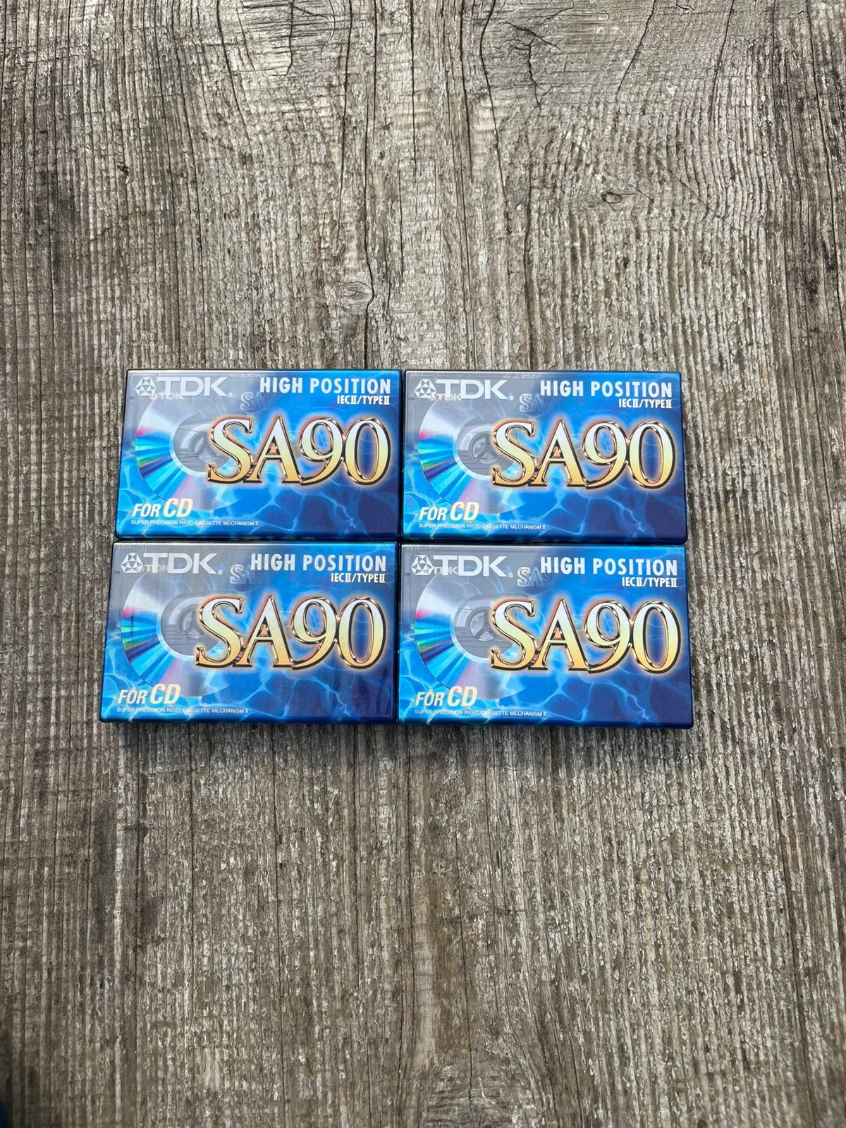 4 cassettebandjes TDK SA90 samen €24,50 in verpakking, Cd's en Dvd's, 2 t/m 25 bandjes, Overige genres, Ophalen of Verzenden, Zo goed als nieuw